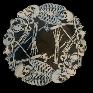 NWOT Silk Skeleton Cloth Decor